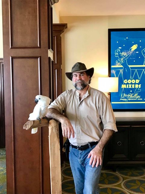 Working with Ace the Cockatoo
